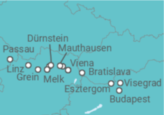 Itinerario del Crucero Perlas del Danubio con la majestuosa Abadía de Melk - Riverside