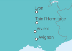 Itinerario del Crucero Francia - Riverside