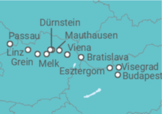 Itinerario del Crucero Danza del Danubio con Budapest en profundidad - Riverside