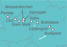 Itinerario del Crucero  Destino Danubio - Riverside