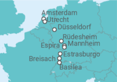 Itinerario del Crucero La Garganta del Rin y los Tulipanes de Holanda - Riverside