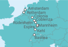 Itinerario del Crucero Variedad en el Rin - Riverside