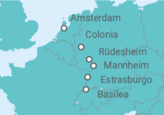 Itinerario del Crucero Tesoros del Rin I - Crucemundo