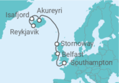Itinerario del Crucero Islandia - Explora Journeys