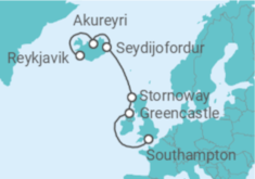Itinerario del Crucero Islandia - Explora Journeys