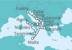 Itinerario del Crucero Las joyas del Adriático - Silversea