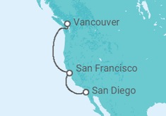 Itinerario del Crucero Alaska - Holland America Line