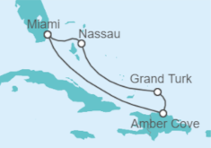 Itinerario del Crucero Bahamas - Holland America Line