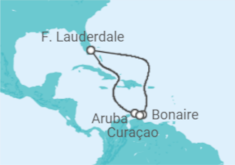Itinerario del Crucero Bonaire, San Eustaquio y Saba, Aruba, Curaçao - Holland America Line