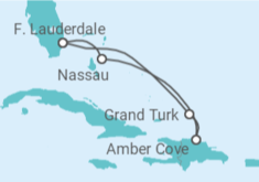 Itinerario del Crucero Bahamas - Holland America Line