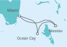 Itinerario del Crucero Bahamas y Ocean Cay - MSC Cruceros