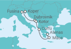 Itinerario del Crucero Croacia, Montenegro, Grecia - Explora Journeys