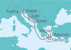 Itinerario del Crucero Croacia, Montenegro, Grecia - Explora Journeys