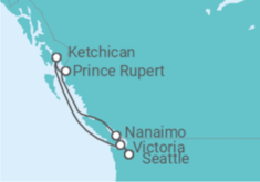 Itinerario del Crucero Alaska - Holland America Line
