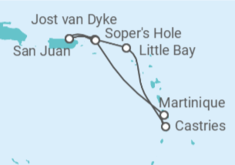 Itinerario del Crucero Navidad en el Caribe - Silversea