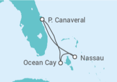 Itinerario del Crucero Ocean Cay y Bahamas - MSC Cruceros
