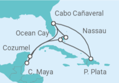Itinerario del Crucero Bahamas, México, Estados Unidos - MSC Cruceros
