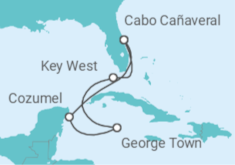 Itinerario del Crucero Estados Unidos, Islas Caimán, México - con vuelos - Celebrity Cruises