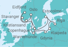 Itinerario del Crucero Capitales Báltias y Fiordos Noruegos - MSC Cruceros