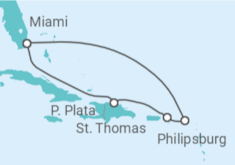 Itinerario del Crucero Caribe Oriental - Royal Caribbean