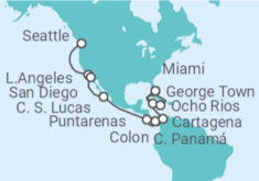 Itinerario del Crucero Desde Seattle a Miami - MSC Cruceros
