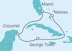 Itinerario del Crucero México, Islas Caimán, Bahamas - Celebrity Cruises