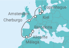 Itinerario del Crucero Dinamarca, Holanda, Francia - MSC Cruceros