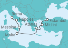 Itinerario del Crucero Lugares y ciudades antiguas - Oceania Cruises