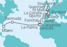Itinerario del Crucero Islas y Reinos Atlánticos - Oceania Cruises