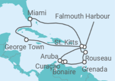 Itinerario del Crucero El Caribe del holandés - Oceania Cruises
