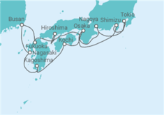 Itinerario del Crucero Japón, Corea Del Sur - Oceania Cruises