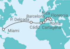 Itinerario del Crucero Cruce Cosmopolita - Oceania Cruises