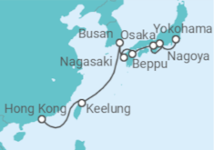 Itinerario del Crucero Susurros del Lejano Oriente - Oceania Cruises