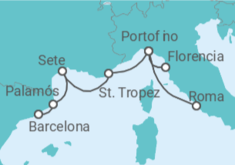 Itinerario del Crucero Rivieras Hipnotizantes - Oceania Cruises