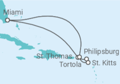 Itinerario del Crucero Antillas atractivas - Oceania Cruises