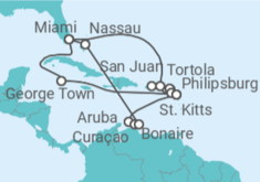 Itinerario del Crucero Caribe - Oceania Cruises