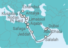 Itinerario del Crucero Emiratos y Sultanatos - Oceania Cruises