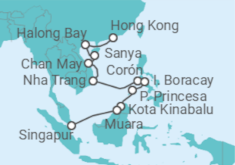 Itinerario del Crucero Leyendas de Jade - Oceania Cruises