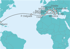 Itinerario del Crucero Del gran Atlántico al Adriático - Oceania Cruises