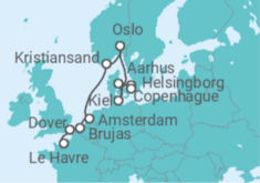 Itinerario del Crucero Encantos del norte de Europa - Oceania Cruises
