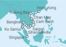 Itinerario del Crucero Penínsulas Doradas - Oceania Cruises