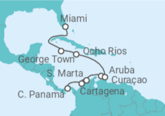 Itinerario del Crucero De Panamá a Caribbean Joy - Oceania Cruises