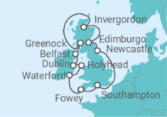 Itinerario del Crucero Reino Unido, Irlanda - Oceania Cruises