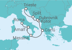 Itinerario del Crucero Reflexiones del Adriático - Oceania Cruises
