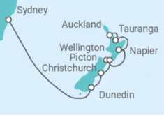 Itinerario del Crucero Nueva Zelanda - Celebrity Cruises