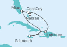 Itinerario del Crucero Bahamas, Jamaica - Royal Caribbean
