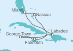 Itinerario del Crucero Bahamas, Islas Caimán, Jamaica - Royal Caribbean