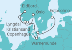 Itinerario del Crucero Dinamarca, Alemania, Noruega - MSC Cruceros