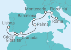 Itinerario del Crucero Césares y conquistadores - Oceania Cruises