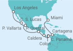 Itinerario del Crucero Canal de Panamá: Méjico y Costa Rica - NCL Norwegian Cruise Line